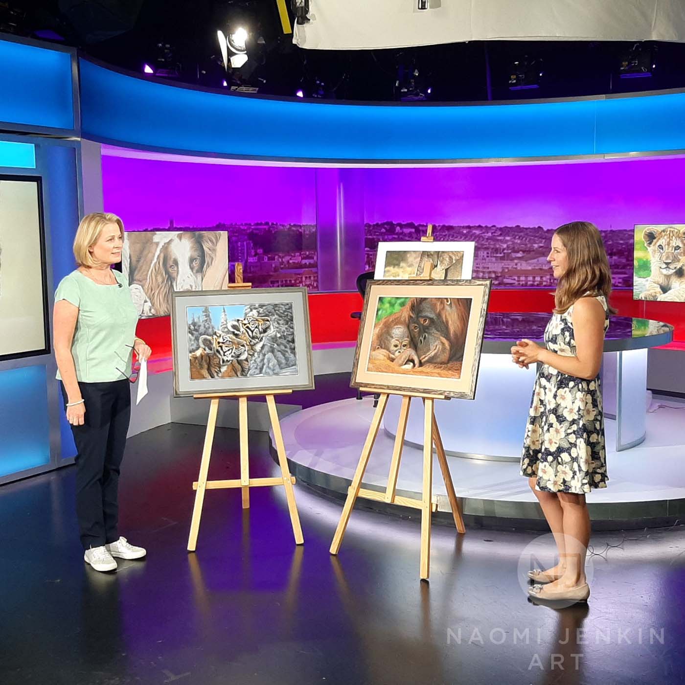 BBC television interview with artist Naomi Jenkin