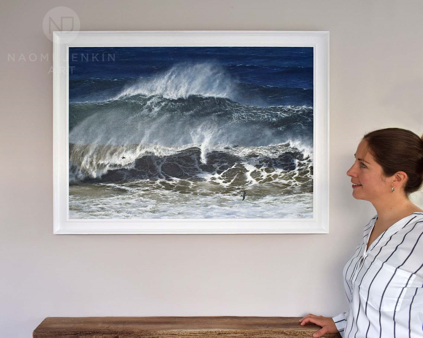 Seascape oil painting by Naomi Jenkin Art