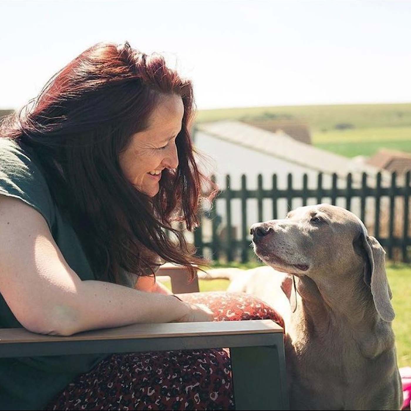 Holistic animal therapist Rachel Knott with her dog Baxter. 