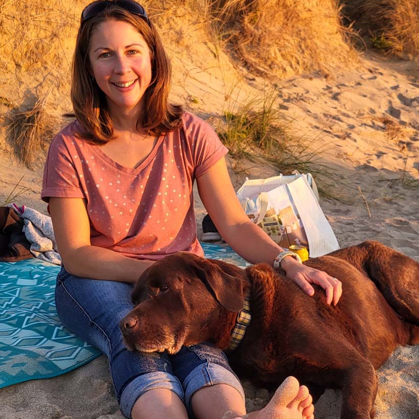 Naomi with her dog Charlie