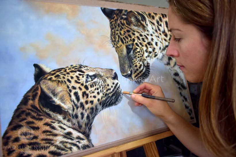Wildlife art commission by Naomi Jenkin Art.