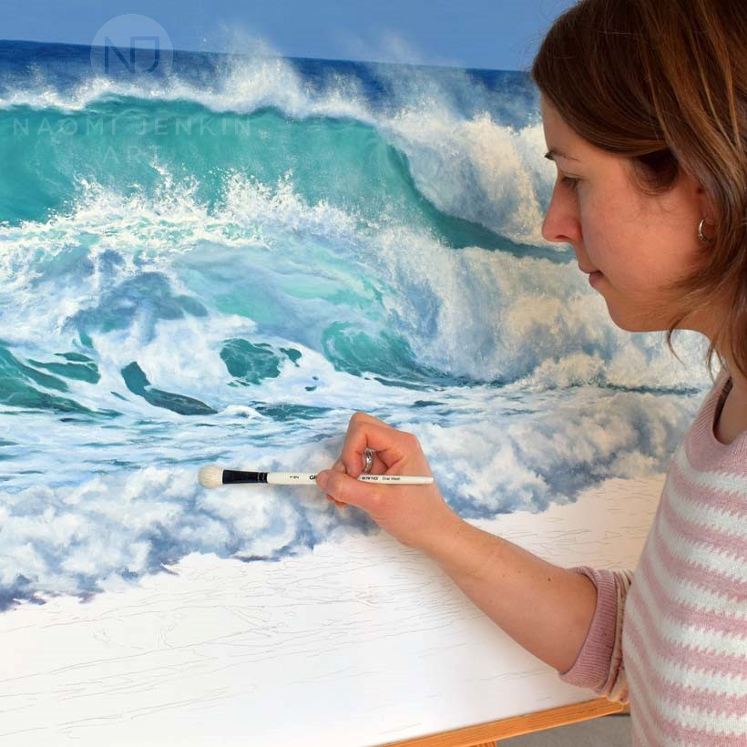 Seascape artist Naomi Jenkin. 