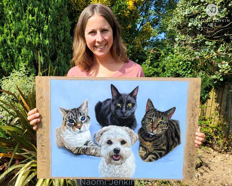 Pet portrait artist Naomi Jenkin Pet portrait artist Naomi Jenkin